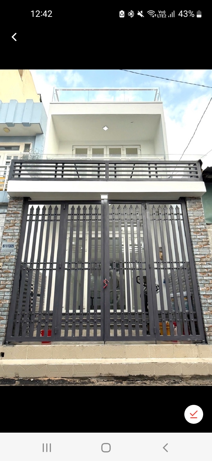 NHÀ MỚI ĐẸP LÊ VĂN THỌ - HẺM XE HƠI - DT 64M² - 3 TẦNG LẦU CHỈ 5.X TỶ - VÀO Ở NGAY - Ảnh 1